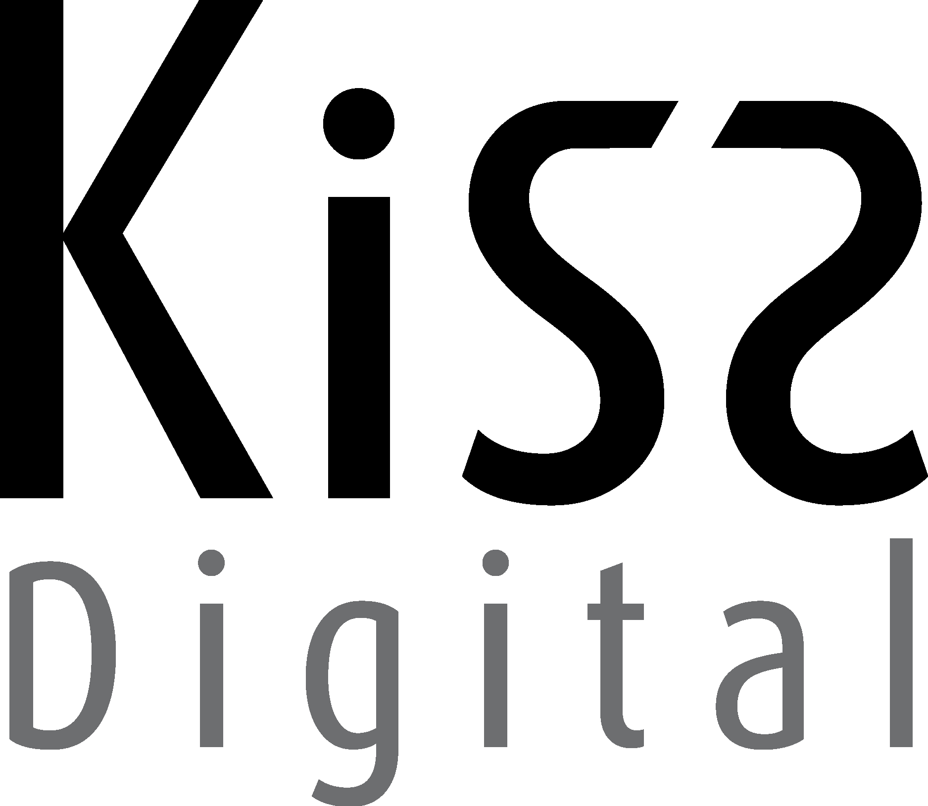 Kiss Digital Logo Vector Logo